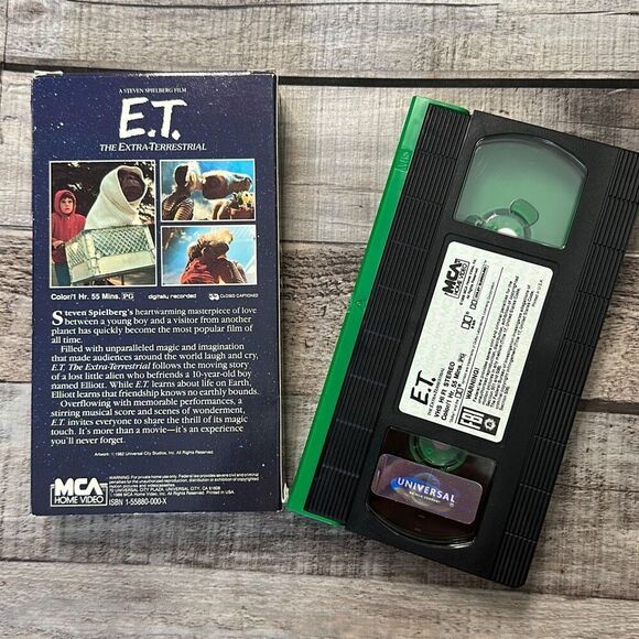 Vintage 1982 E.T. Green VHS Video Cassette Tape - Picture 3 of 5